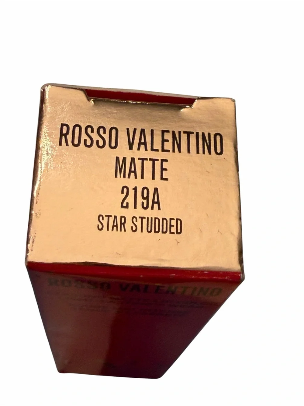 VALENTINO Rosso Valentino Matte 219A Star Studded Lipstick New Red France Makeup